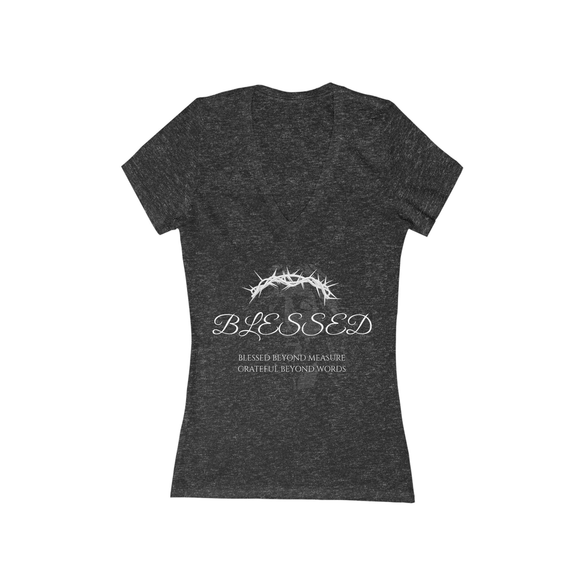 Women's Blessed V-Neck Tee - Image 5